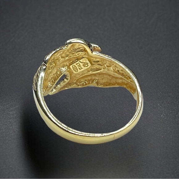 🌺Vintage Italian Gold Vermeil Ring - Picture 6 of 12